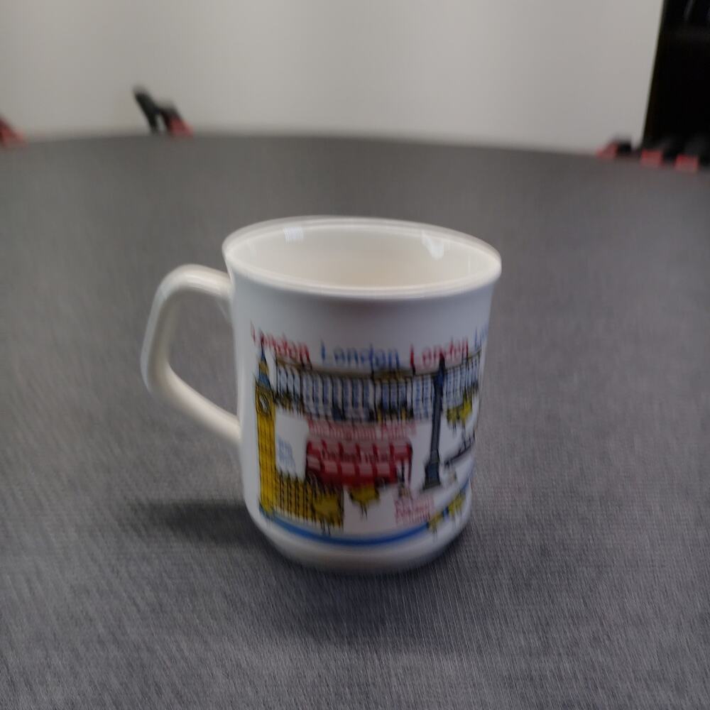 Vintage London England Souvenir Coffee Mug with Landmarks by Gerard